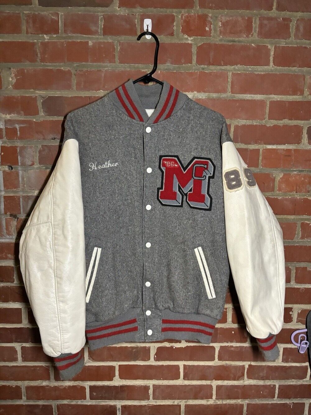 Vintage Athletics Letterman Varsity Jacket 1989 Powers Mfg Co Adult Size 40